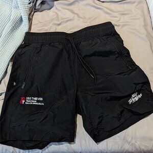 RARE 100 Thieves Team Issue Nylon Shorts in S